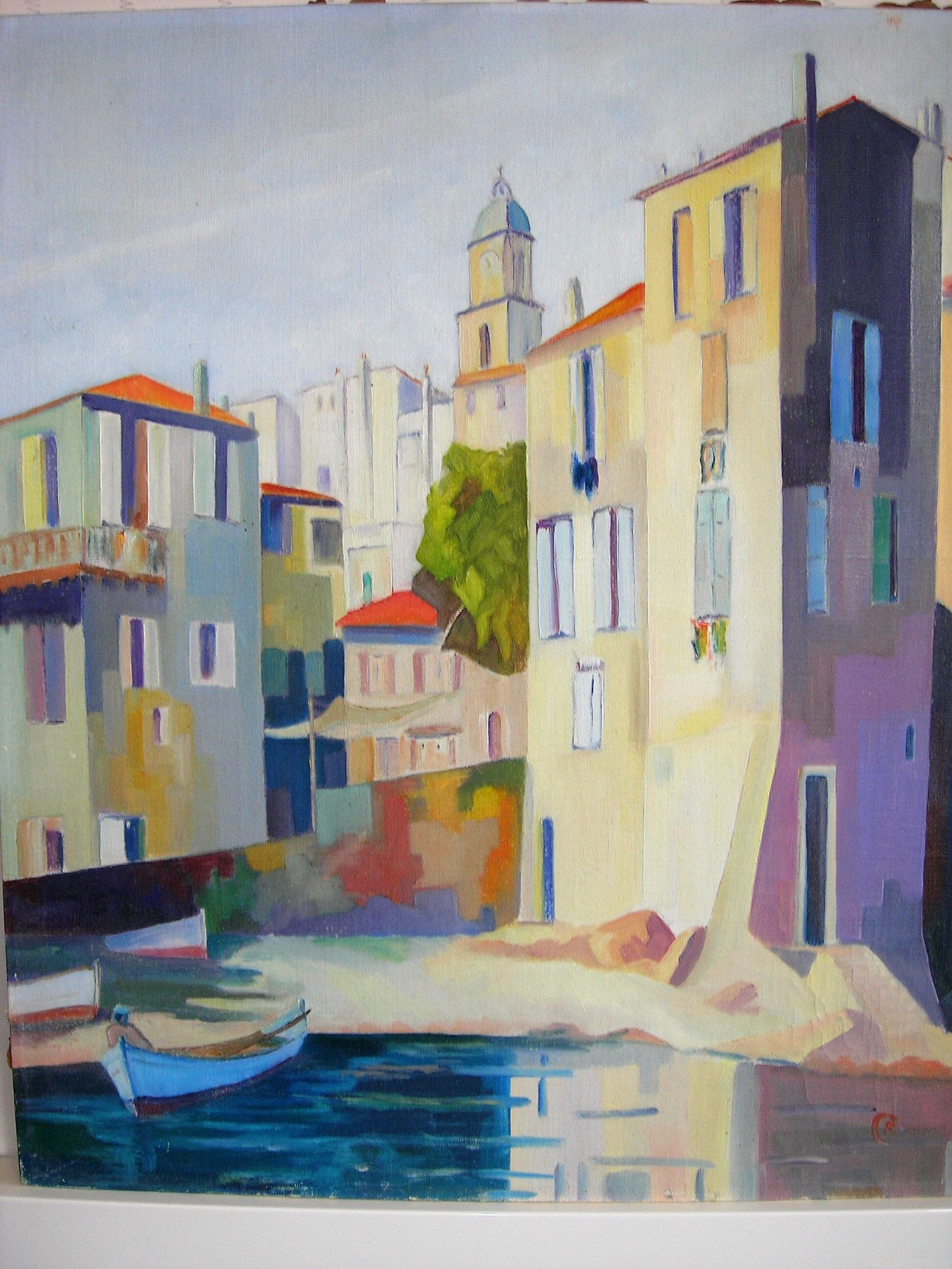 Village en bord de méditerranée