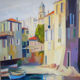 Village on the shores of the Mediterranean