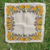 Serviettes de table citrons rétro