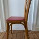 6 chaises de bistrot Baumann en bois et skaï