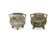 Willy Guhl Pair of "cauldron" planters in fibreglass cement. 1950s