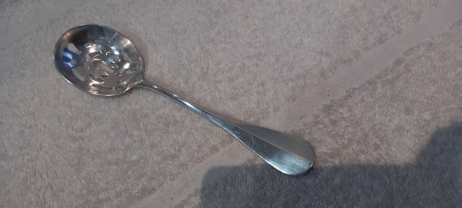 Christofle Baguette Silver Metal Ice Cube Serving Spoon