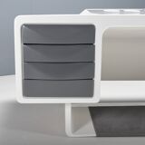 Rare Fiberglass Directors Desk by Ernest Igl for Wilhelm Werndl, 1970s