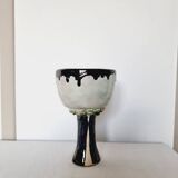 Impressionnante tasse ou calice fait à la main et peint à la main, pièce unique et de collection