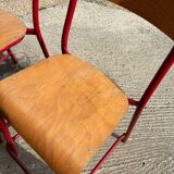 2 chaises hautes industrielles