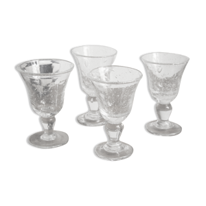 Lot de 4 verres à pieds