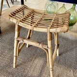 Vintage rattan stool