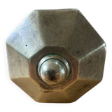 Octagonal brass door handle