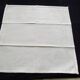 Set of 6 old white damask cotton napkins 53 x 53 cm
