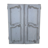 Former double 18th century oak closet door