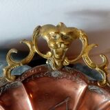 Pair of Napoleon 3 wall lights in copper and brass