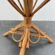 Set consisting of a table and three chairs made of chestnut slats from the 1950s/60s.