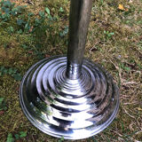 Art deco metal pedestal table