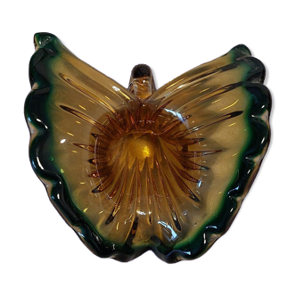 Empty vintage Murano glass pocket butterfly shape circa 1960