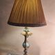 Lamp style napoleon 3 bronze painted electricity