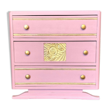 30s Old Rose and Gold chest of drawers