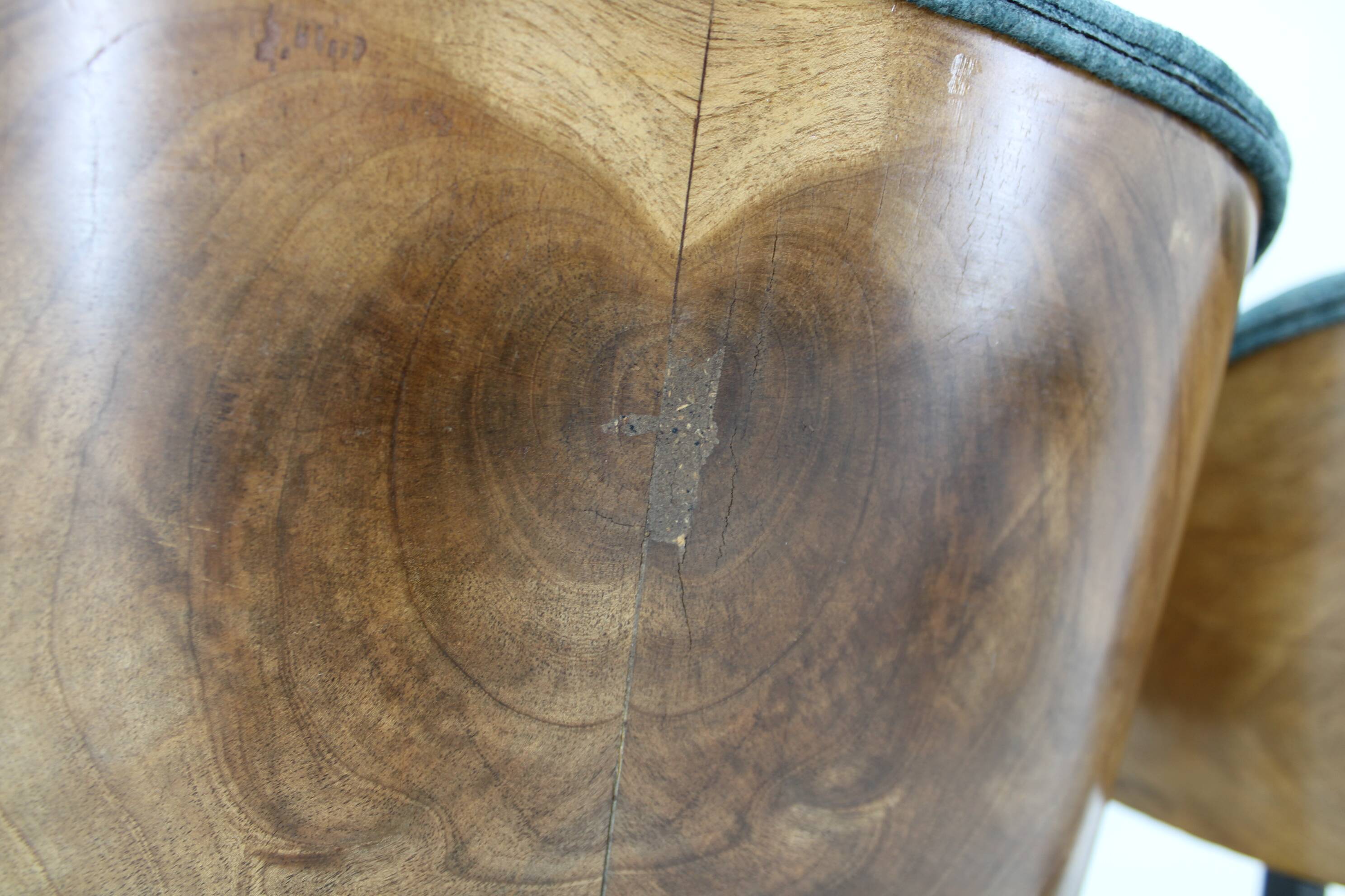 1940s Pair of Chairs with Stool, Italy