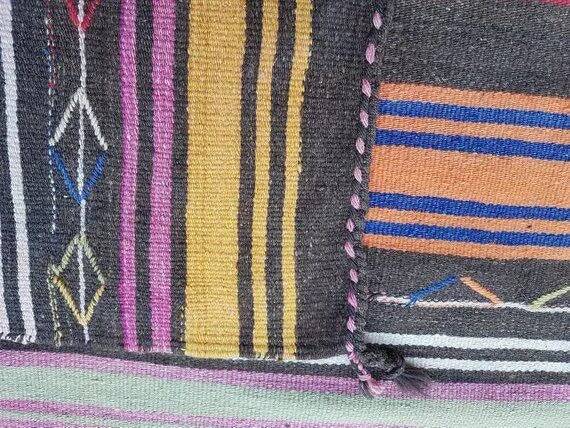 Vintage Turkish kilim, handwoven, 152x318 cm.