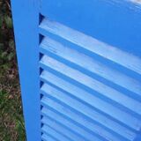 Small blue shutter L75xH101cm with louvers