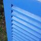 Small blue shutter L75xH101cm with louvers