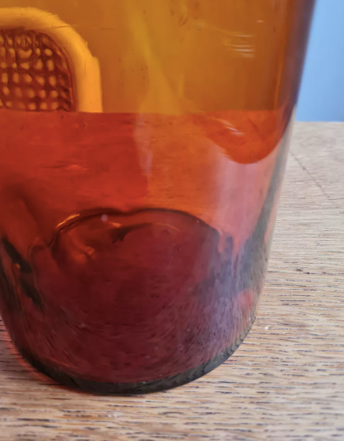 Amber apothecary bottle