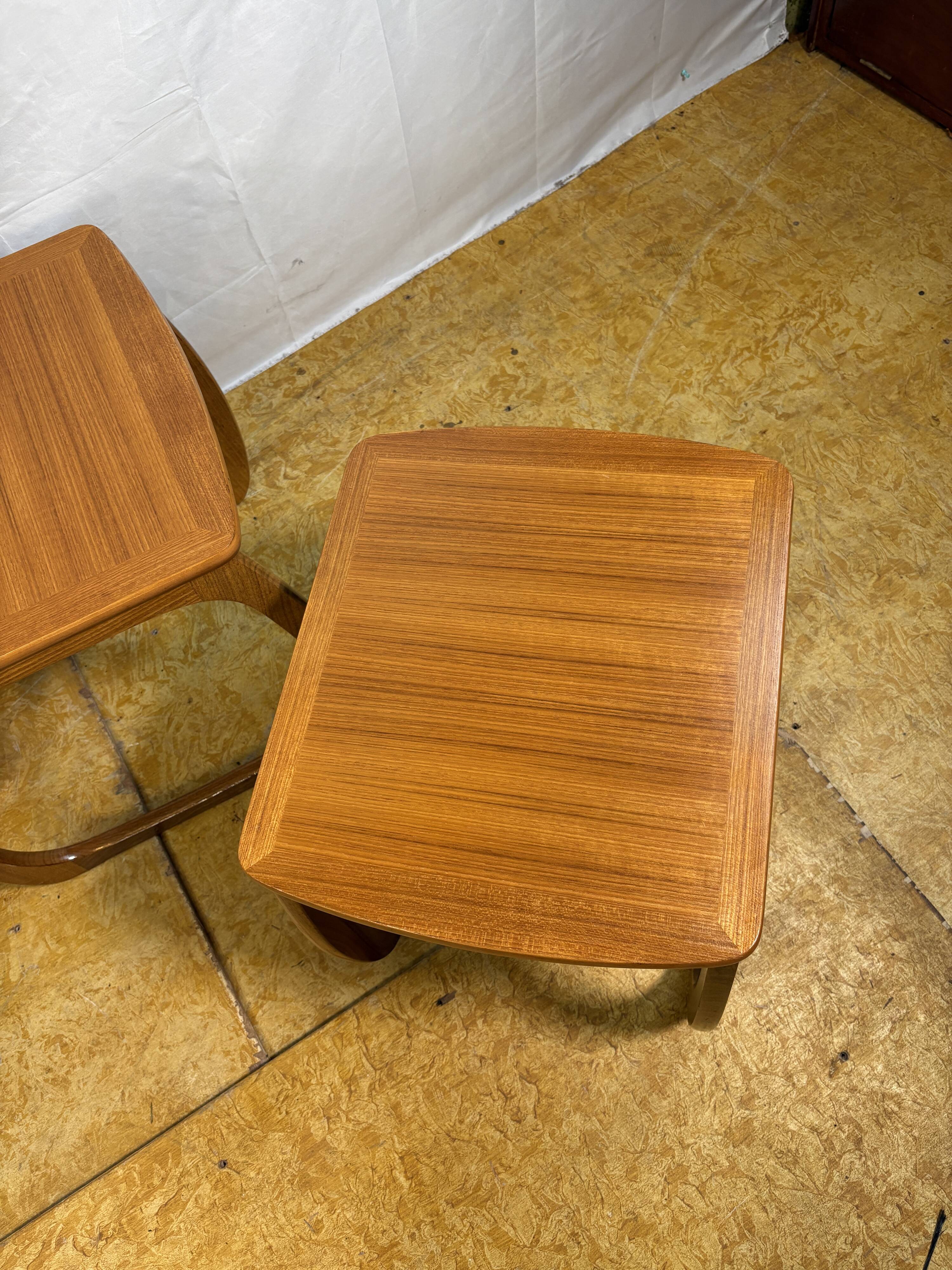 Mid century retro vintage teak Nest of Tables by Nathan 1960 British Qualit