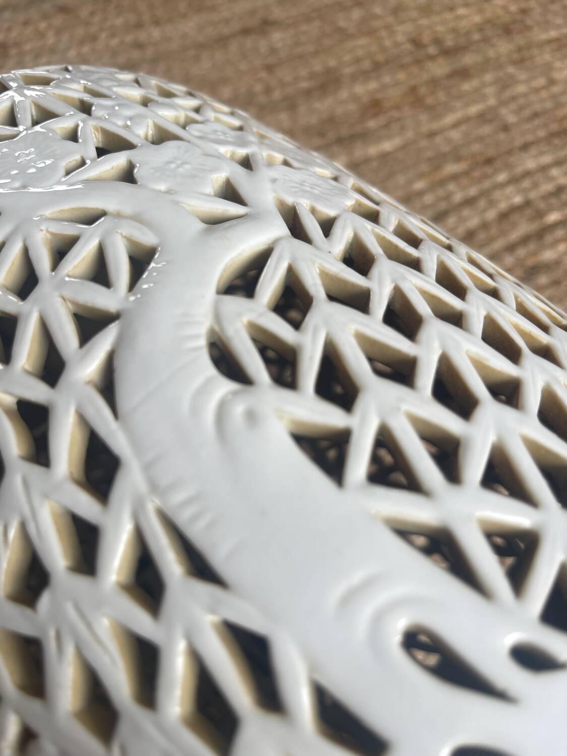 Porcelain lamp base 1950