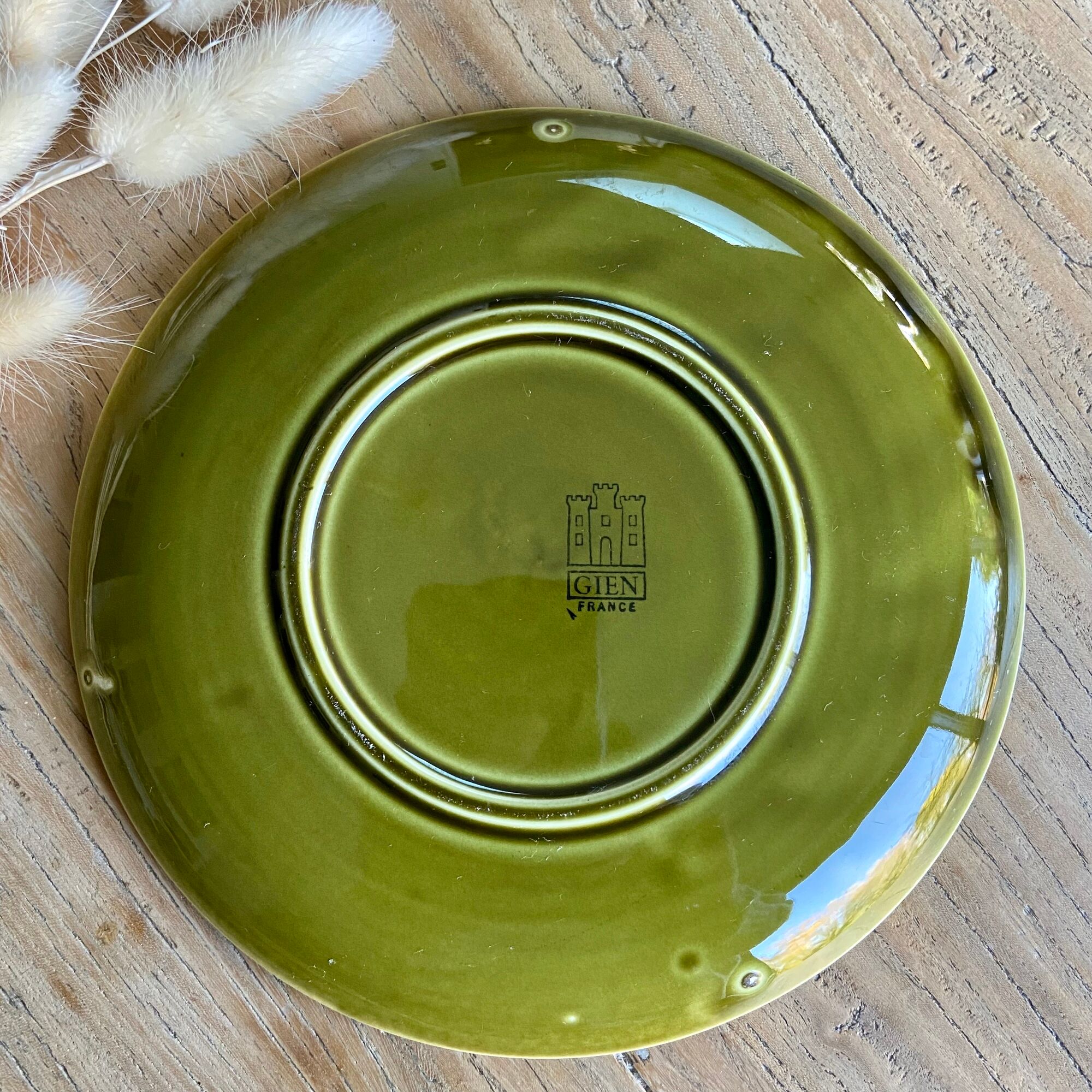 4 plates with Savoyard fondue Gien France