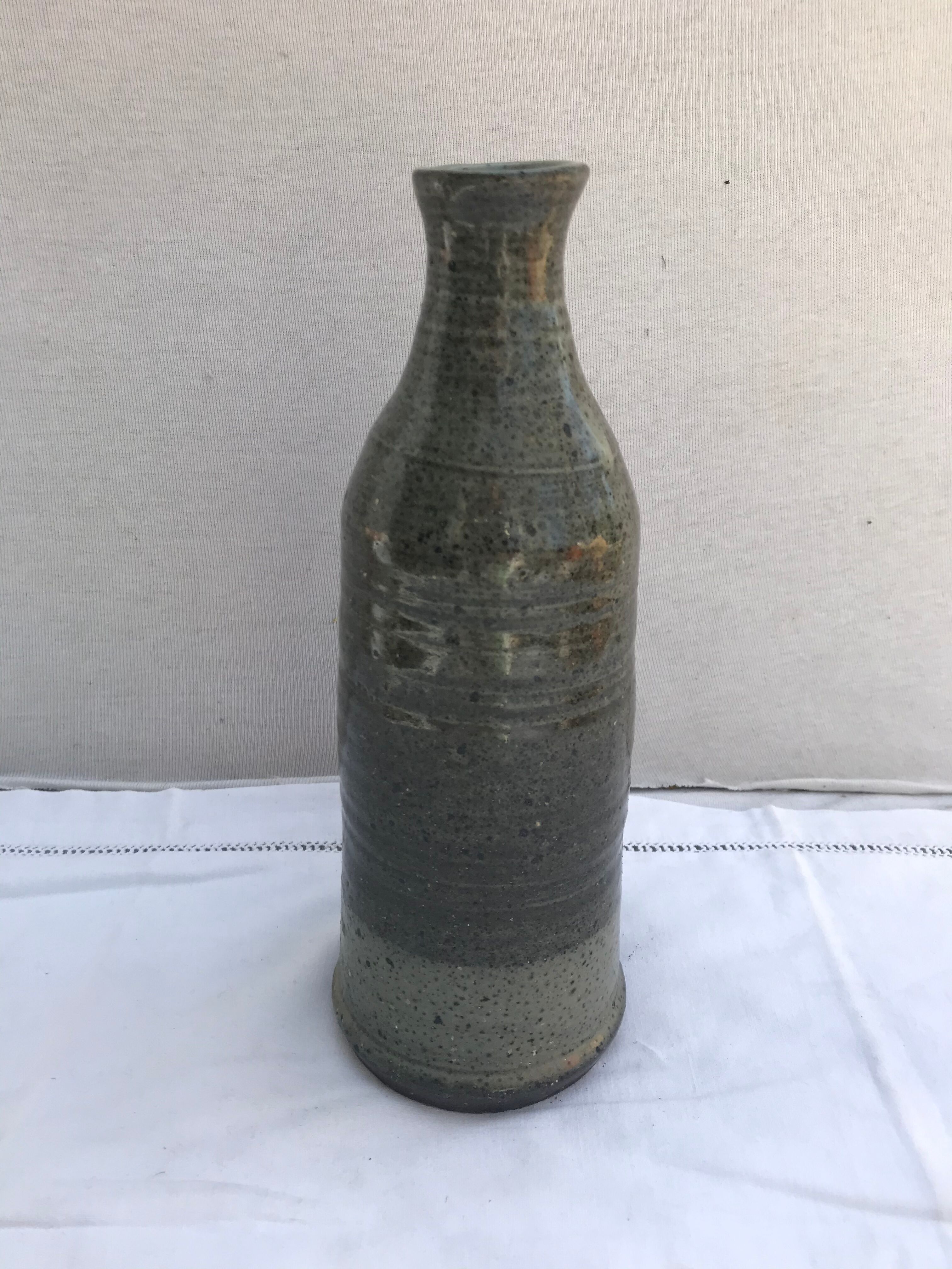 Old Bottle Grey Sandstone Marking ML XII 66 Vintage Kitchen