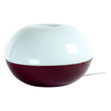 Grande lampe de table en verre opalin, Tchécoslovaquie, années 1960