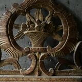 Folk art, Louis XVI style gilded mirror, 18th century