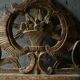 Folk art, Louis XVI style gilded mirror, 18th century
