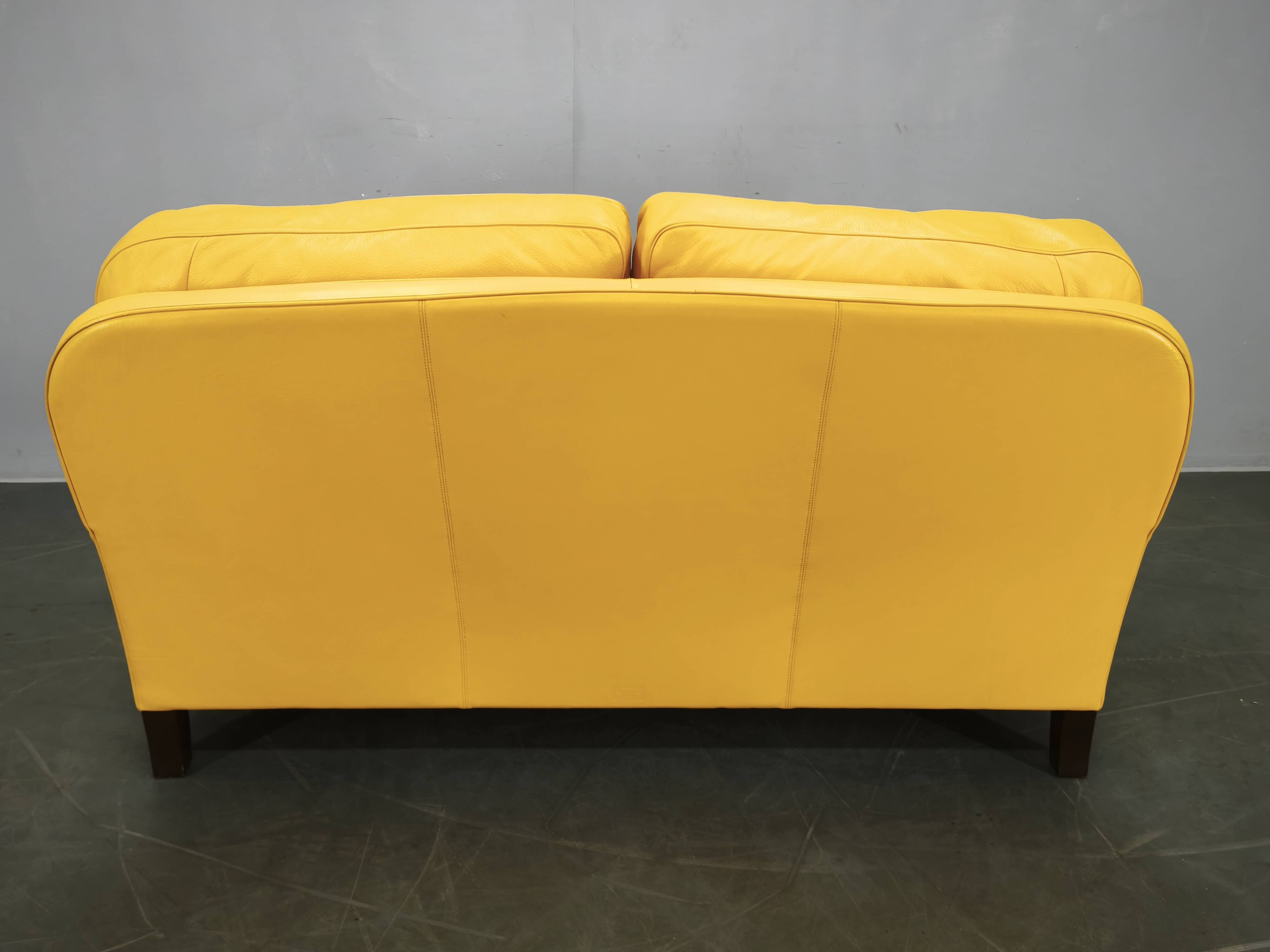Poltrona Frau George Leather Sofa, Italy, 1992, Labeled