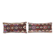 Set of 2 vintage kilim cushion covers 61x30 cm