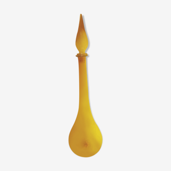 Bouteille italienne empoli jaune ambré 65cm