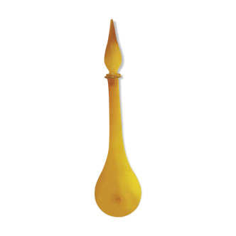 Italian bottle amber yellow empoli 65cm
