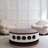 lacquered wood bar/coffee table - Italy 70s