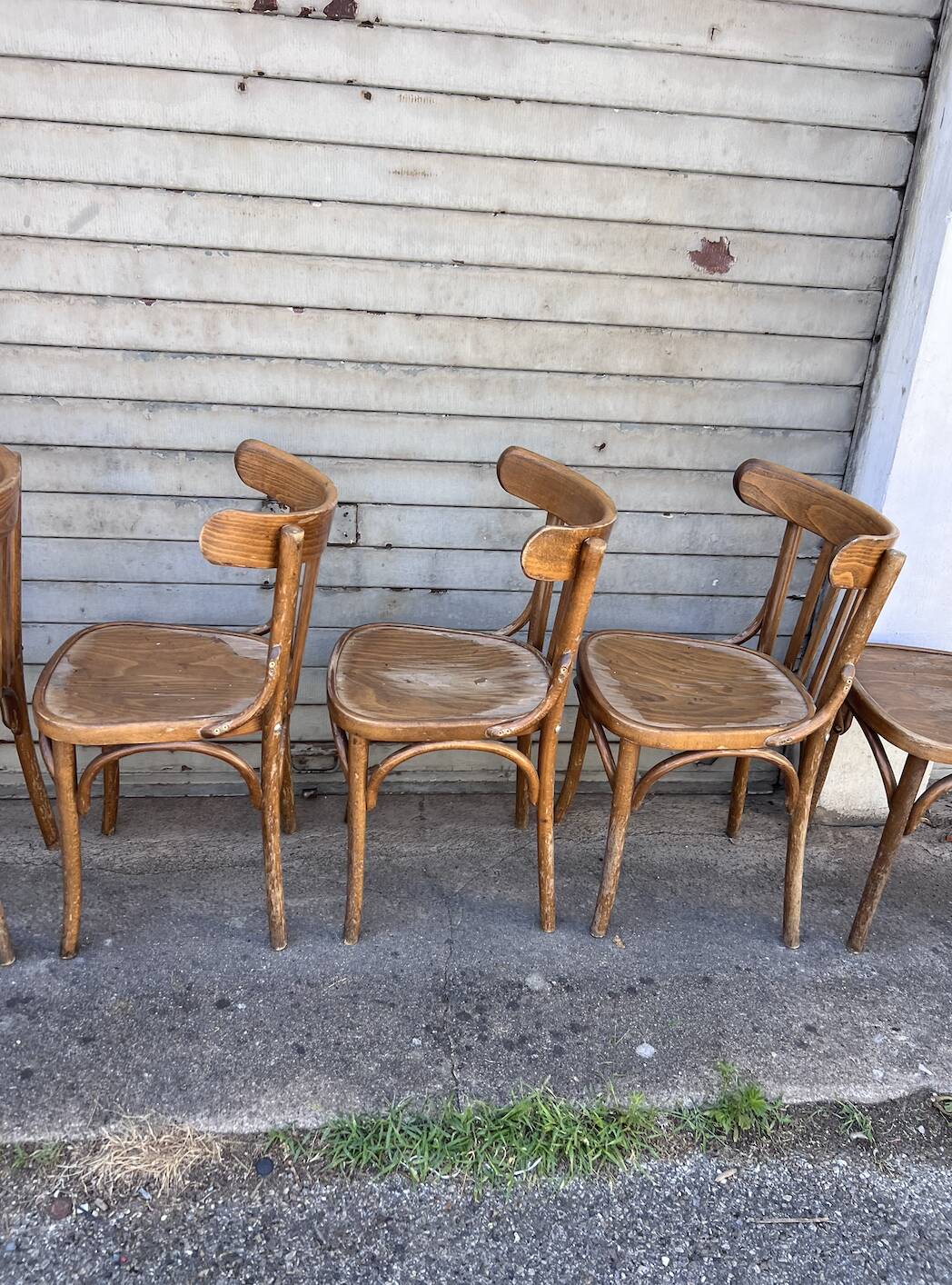 (Lot) 5 Anciennes Chaises Bistrot