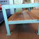 Table basse vintage, déco loft ou industrielle, bois et métal