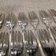 11 silver-plated metal cake forks Boulenger Betty