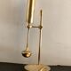 Marine gyroscopic oil lamp in polished solid brass, Ilse Ammonsen for Daproma, Denmark, 1950