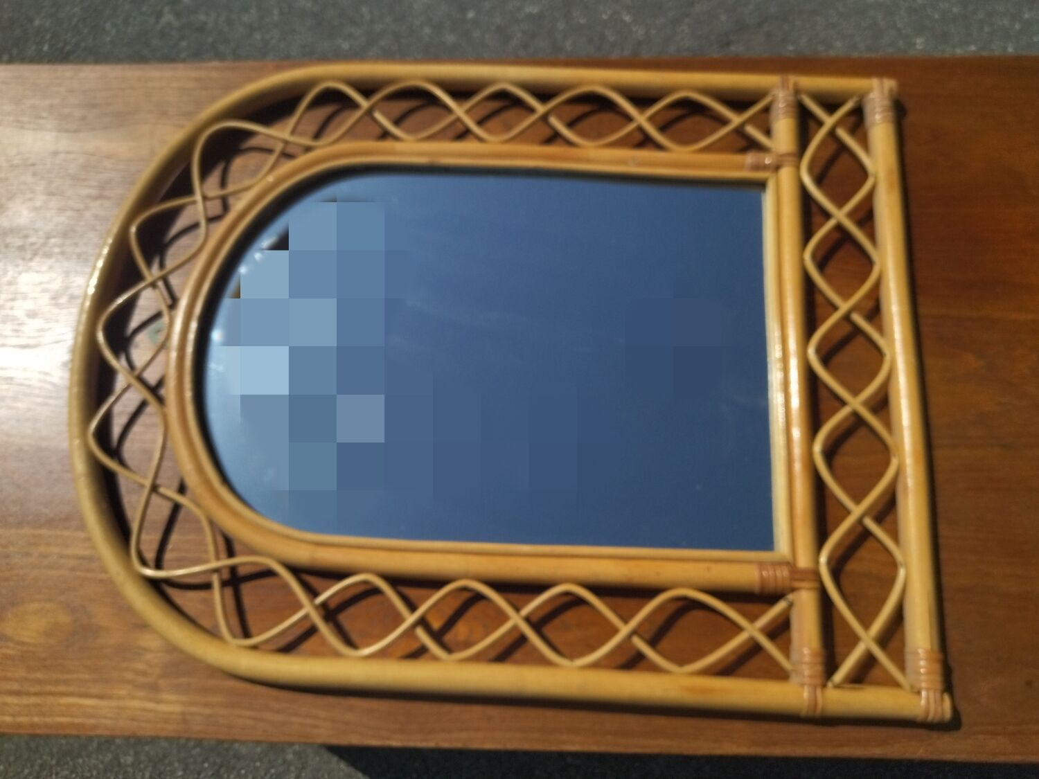 Bamboo arch mirror