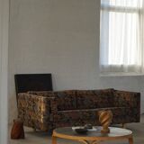 Danish coffee table from the mid-20th century, wooden frame and ceramic tiled top.