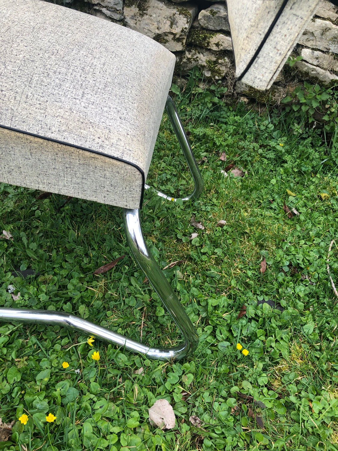 Leatherette office armchair