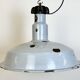 Large Industrial Midcentury Grey Enamel Factory Lamp, 1950s