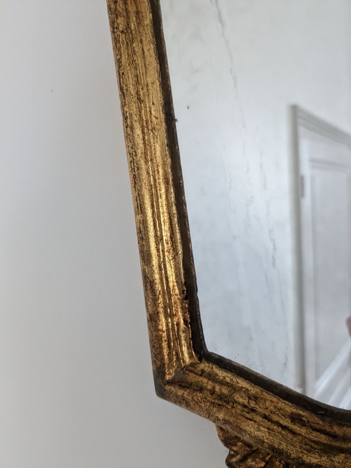 Mirror rocaille Louis XV style 20x39cm