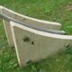 Arc lamppost - telescopic - travertine base -