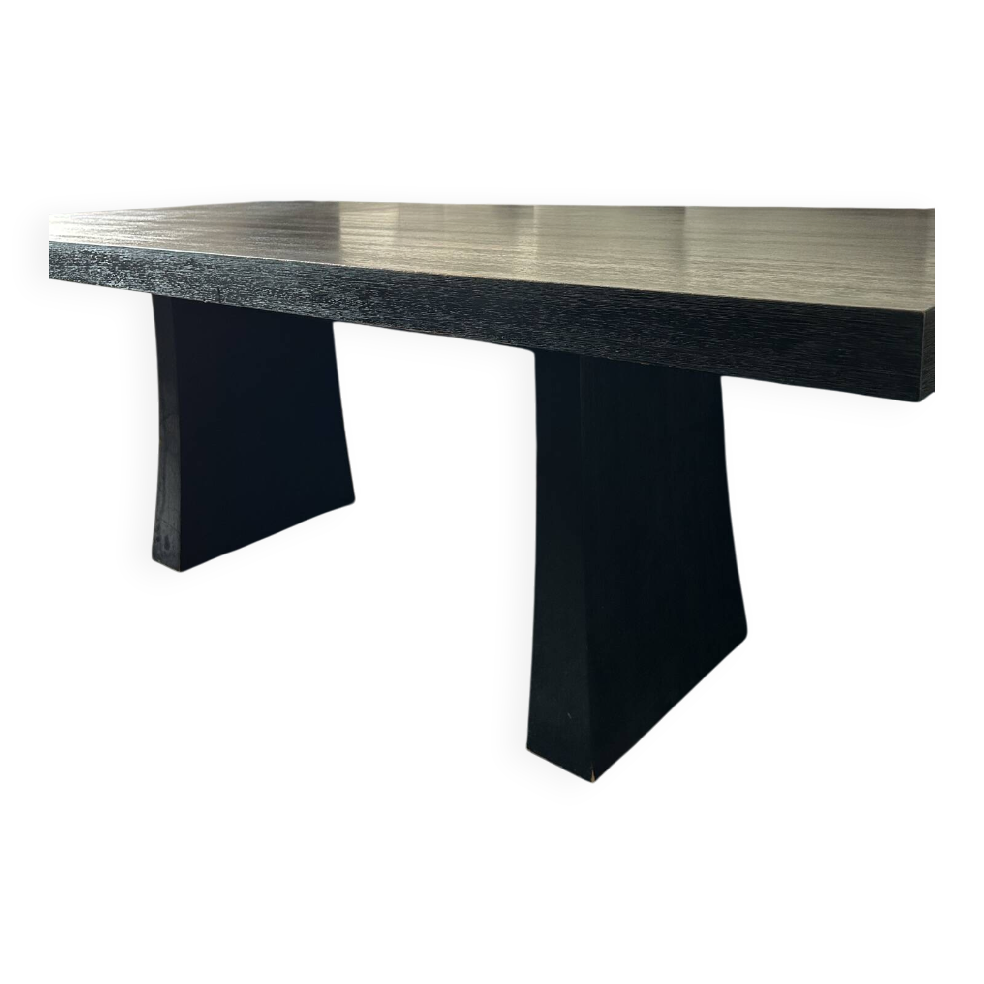 Table à manger Armani Casa - ginza- chêne noirci - 210x105cm