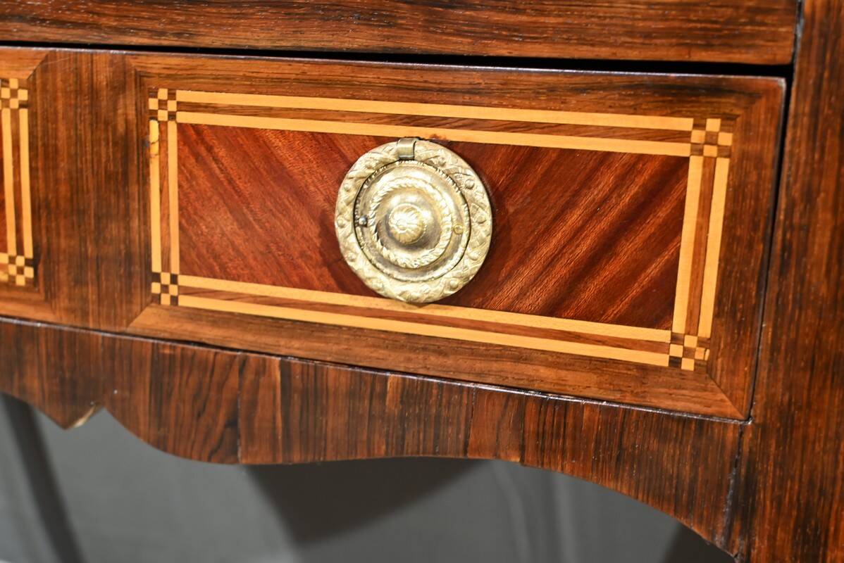 Mahogany and Rosewood Cylinder Desk, Louis XV period – 1st part XVI