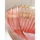Contemporary Exagonal Bundled Triedro Murano Glass Chandelier